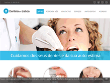 Tablet Screenshot of dentistaemlisboa.com